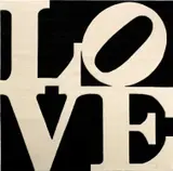 Robert Indiana, Chosen Love, 1995, Skein dyed, hand carved and hand tufted archival New Zealand woollen rug, with natural latex backing