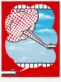 Emily Mae Smith, Chekhov's Gun, 2017, Screenprint in colours, on Coventry Rag paper, with full margins