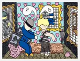 William Copley, Man and Woman, 1978, Screenprint in colours, on Somerset paper, with full margins