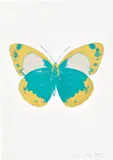 The Souls II - Turquoise/Oriental Gold/Silver Gloss by Damien Hirst, 2010, Foil block print in colours, on Arches 88 archival paper, with full margins, sold Jun 2022