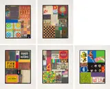 Peter Blake, Homage to Rauschenberg, 2012, The complete set of five screenprints in colours with collage, diamond dust and embossing, on Somerset paper, with full margins, with title page and colophon, the sheets loose (as issued) all contained in the original brown linen-covered portfolio with printed title