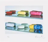 Six Pills by Damien Hirst, 2004, Inkjet print in colours, on wove paper, with full margins, sold Jun 2022