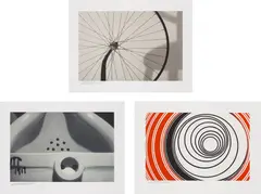Elaine Sturtevant, Duchamp Triptych, from Sequences, 1998, The complete set of three prints including two grano-lithographs and one screenprint in colours, on Rives Rag paper, with full margins
