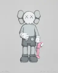 SHARE by Kaws, 2021, Screenprint in colours, on Stonehenge grey paper, with full margins, sold Jun 2022