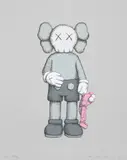 Kaws, SHARE, 2021, Screenprint in colours, on Stonehenge grey paper, with full margins