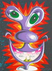 Beauty From Within by Kenny Scharf, 1998, Lithograph in colours, on wove paper, the full sheet, sold Jun 2022