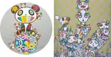 Panda with Panda Cubs; and Panda Cubs Pandas by Takashi Murakami, 2019, Two offset lithographs in colours, on smooth wove paper, the full sheets, sold Jun 2022