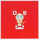 DOB Carmellia Red by Takashi Murakami, 2021, Lithograph in colours, on wove paper, with full margins, sold Jun 2022