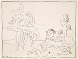 Danses (Dances) (B. 750, M. 246) by Pablo Picasso, 1954, Lithograph, on Arches paper, with full margins, sold Sep 2022