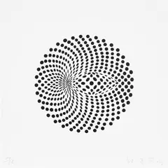 Untitled (Circular Movement) (S. 2) by Bridget Riley, 1962, Screenprint, on wove paper, with full margins, sold Sep 2022
