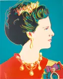 Queen Margrethe II of Denmark, from Reigning Queens (F. & S. 343) by Andy Warhol, 1985, Screenprint in colours, on Lenox Museum Board, the full sheet, sold Sep 2022
