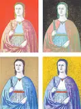 Saint Apollonia (F. & S. 330-333) by Andy Warhol, 1984, The complete set of four screenprints in colours, on Essex Offset Kid Finish paper, the full sheets, offered Sep 2022