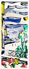 View from the Window, from Landscapes (Gemini G.E.L. 1257, C. 215) by Roy Lichtenstein, 1985, Lithograph, woodcut and screenprint in colours, on Arches 88 paper, with full margins, sold Sep 2022