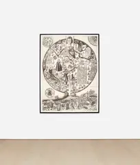 Grayson Perry, Map of Nowhere, 2008, Etching from four plates, printed on one sheet of Arches paper, with full margins