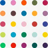 Bromobenzotrifluoride, from 12 Woodcut Spots by Damien Hirst, 2010, Woodcut in colours, on wove paper, the full sheet, sold Sep 2022