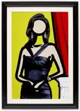 Antonia (C. 156) by Julian Opie, 2011, Inkjet print in colours, on Epson Premium Semigloss Photo paper dry-mounted to aluminium (as issued), the full sheet, sold Sep 2022