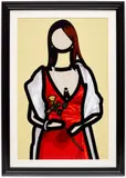 Ika 1 (C. 160) by Julian Opie, 2011, Inkjet print in colours, on Epson Premium Semigloss Photo paper dry-mounted to aluminium (as issued), the full sheet, sold Sep 2022