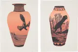 Archaeopteryx Lithographica; and Dilophosaurus Wetherilli by Jonas Wood, 2015, Two lithographs in colours, on Barcham Green Boxley De Wint Eggshell paper, with full margins, sold Sep 2022