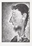Pablo Picasso, Portrait de Piero Crommelynck II (Portrait of Piero Crommelynck II) (Bl. 1378, Ba. 1400), 1966, Etching and aquatint, on BFK Rives paper, with full margins