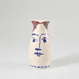 Chope visage (Pitcher Face) (R. 432) by Pablo Picasso, 1959, White earthenware turned pitcher painted in colours and glazed, offered Sep 2022