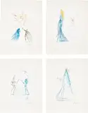 Tristan et Iseult (Tristan and Isolde) (M. & L. 406-426) by Salvador Dalí, 1970, The complete set of 21 drypoints in colours, on Japon nacré paper, with full margins, the sheets loose (as issued) all c, sold Sep 2022