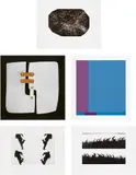 Various Artists, Terres dalmates (Dalmatian Lands); Untitled; Untitled (Purple and Blue); Untitled; and Untitled, 1958; 1969; 1970; and 1971, Five works including four prints and one multiple in various mediums and on various supports, the full sheets and with full margins