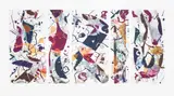 Sam Francis, The Five Continents in Wintertime (L. I. 55), 1984, Five aquatints in colours, on one sheet of BFK Rives paper, with full margins