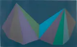 Sol LeWitt, Two Asymmetrical Pyramids: Plate 3 (K. 1986.04), 1986, Screenprint in colours, on Arches Cover paper, the full sheet