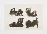 Henry Moore, Four Reclining Figures (C. 282), 1973, Lithograph in colours, on T.H. Saunders paper, with full margins