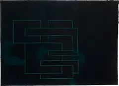 77-35 by Robyn Denny, 1977, Gouache and crayon, on Crisbrook handmade paper, offered Sep 2022