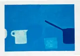 William Scott, Cup and Pan Blues (A. 27), 1970, Screenprint in colours, on wove paper, with full margins