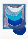 Terry Frost, Blue Suspended Form (K. 54), 1970, Lithograph in colours, on BFK Rives paper, with full margins