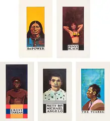 The Wrestlers by Peter Blake, 1972, The complete set of five screenprints in colours, on wove paper, with full margins, sold Sep 2022