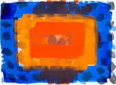 For Jack by Howard Hodgkin, 2005, Etching and aquatint in colours with carborundum and hand-colouring in acrylic, on Arches paper, the full sheet, sold Sep 2022