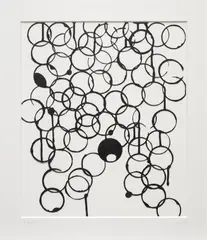 Ringmark by Rachel Whiteread, 2010, Laser-cut relief multiple in stained-black plywood, mounted on Heritage Conservation board (as issued), sold Sep 2022