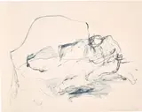 Tracey Emin, On My Knees, from Tate Modern 21 Years Portfolio, 2021, Lithograph in colours, on Somerset paper, the full sheet