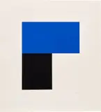 Ellsworth Kelly, Blue with Black II (Gemini G.E.L. 534, A. 98), 1974, Screenprint in colours, on Special Arjomari paper, with full margins