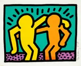 Keith Haring, Pop Shop I: one plate (L. p. 82), 1987, Screenprint in colours, on Coventry Rag paper, with full margins