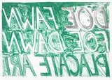 Bruce Nauman, Doe Fawn (C. 20), 1973, Lithograph in colours, on Roll Rivers paper, with full margins