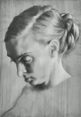 John Currin, Rachel as the Hag, 2003, Giclée print in colours, on tracing paper to Somerset Velvet paper support, the full sheet