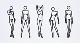 Bijou Gets Undressed. 7 (C. 56) by Julian Opie, 2004, Screenprint, on Fedrigoni Sirio paper, with full margins, sold Sep 2022