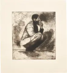 Lynette Yiadom Boakye, The World for a Wilderness, 2020, Etching, on Somerset paper, with full margins