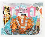 Tyler Dining Room, from Moving Focus (T.G. 278, M.C.A.T. 261) by David Hockney, 1984, Lithograph in colours, on TGL handmade paper, with full margins, sold Sep 2022