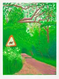 The Arrival of Spring in Woldgate, East Yorkshire in 2011 (twenty eleven) - 30 May by David Hockney, 2011, iPad drawing in colours, printed on wove paper, with full margins, sold Sep 2022