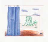 David Hockney, What is This Picasso?, plate 20 from The Blue Guitar (S.A.C. 218, M.C.A.T. 197), 1976-77, Etching and aquatint in colours, on Inveresk mould-made paper, with full margins