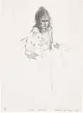 Celia Smoking (Gemini G.E.L. 449, S.A.C. 146, M.C.A.T. 136) by David Hockney, 1973, Lithograph, on Angoumois à la main paper, with full margins, sold Sep 2022