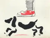 Ian & Heinz, July 1986 (M.C.A.T. 292) by David Hockney, 1986, Home-made print executed on an office colour copy machine, on Arches Text paper, the full sheet, sold Sep 2022