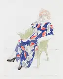 David Hockney, Celia in a Wicker Chair (M.C.A.T. 158), 1974, Etching and aquatint in colours, on BFK Rives mould-made paper, with full margins