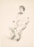 Gregory Evans, from Friends (Gemini G.E.L. 712, M.C.A.T. 165) by David Hockney, 1976, Lithograph, on Arches Cover buff paper, the full sheet, sold Sep 2022
