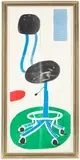 David Hockney, Office Chair (M.C.A.T. 320), 1988, Home-made print executed on an office colour copy machine, on six sheets of Arches Text paper (as issued), the full sheets